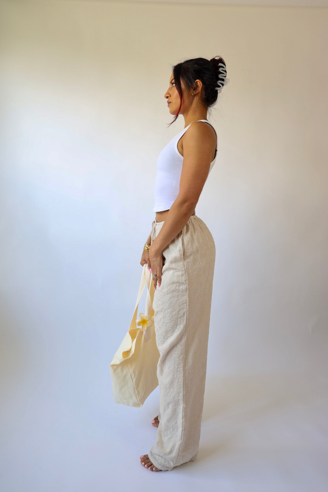 Santorini Textured Drawstring Pants