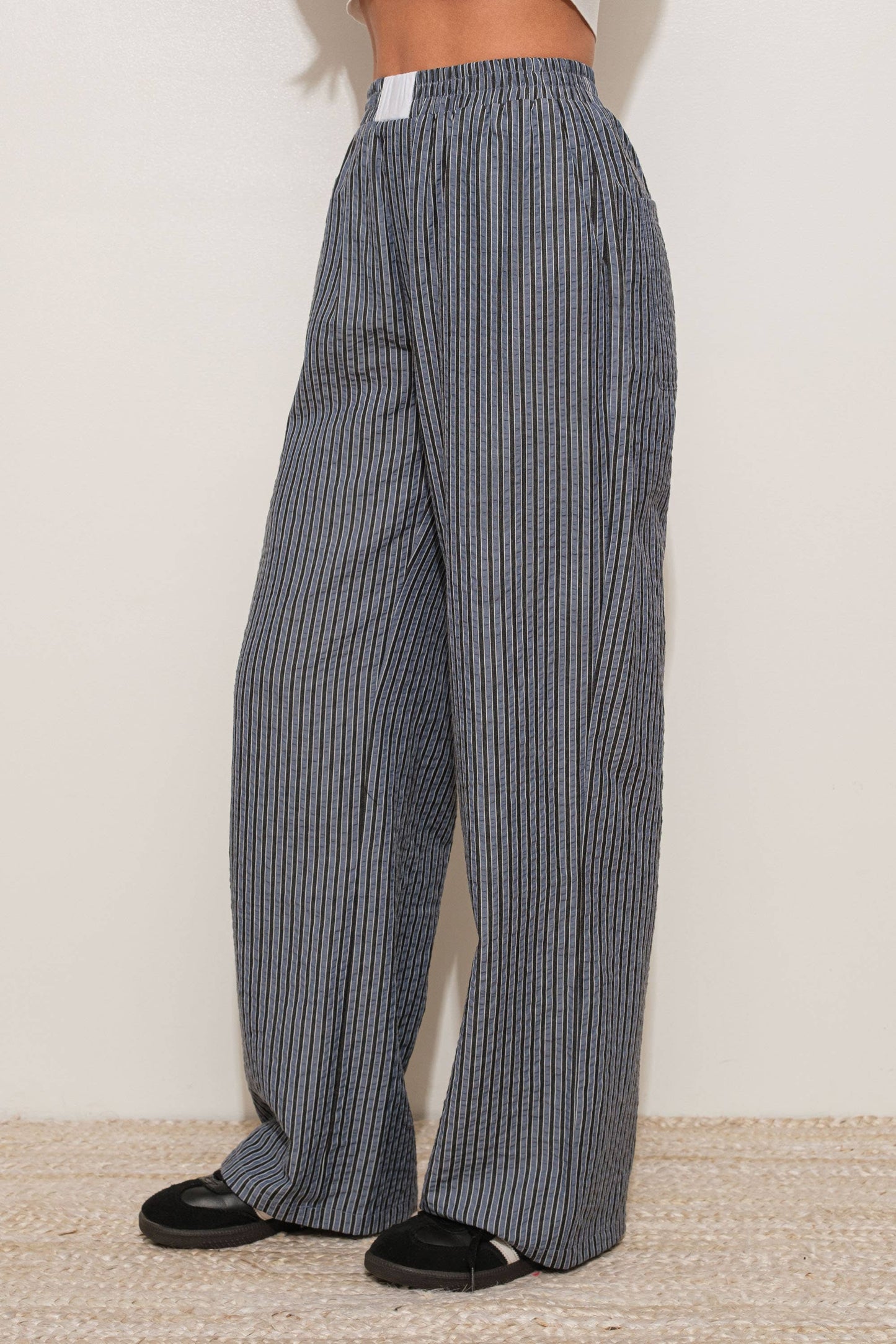 Striped Pajama Boxer Pants