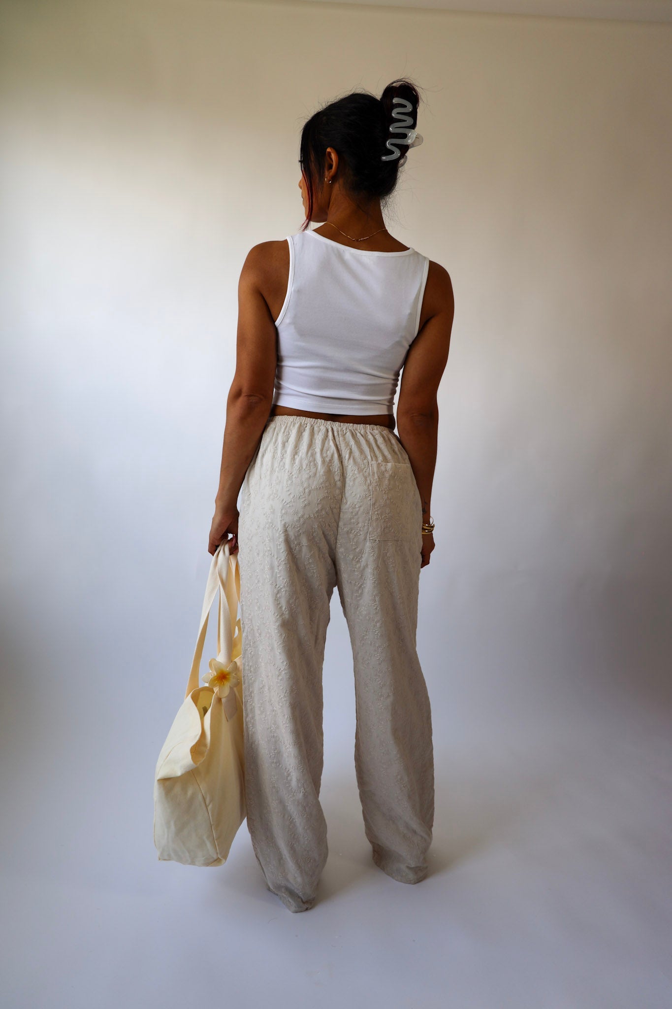 Santorini Textured Drawstring Pants
