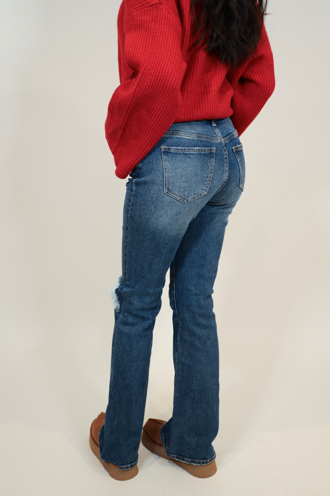 Distressed Flare Jeans * Final Sale *