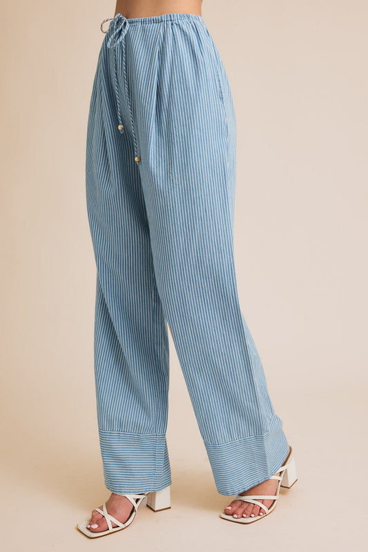 Capri Coast Striped Drawstring Pants