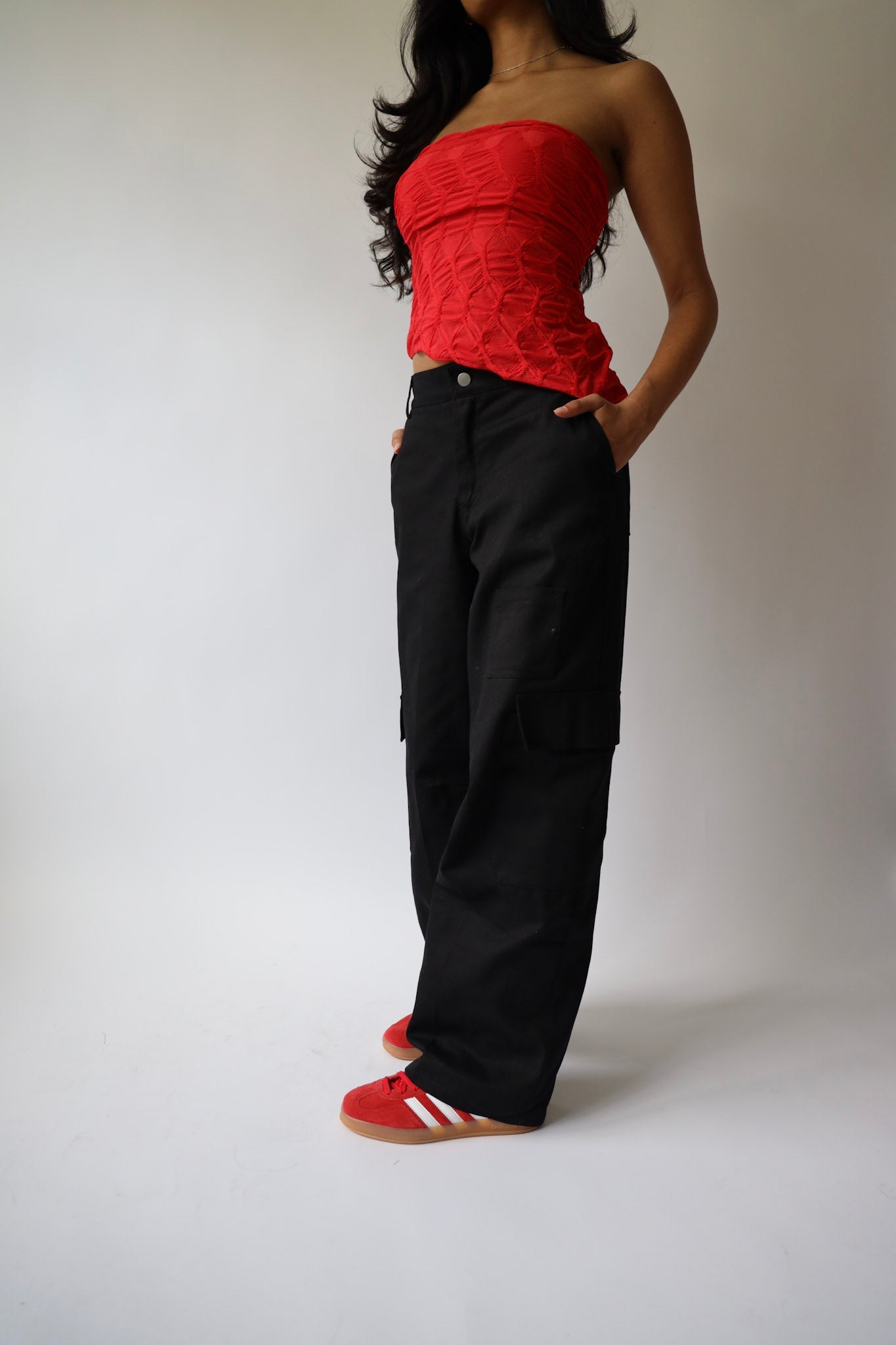 Wide Leg Baggy Cargo Pants