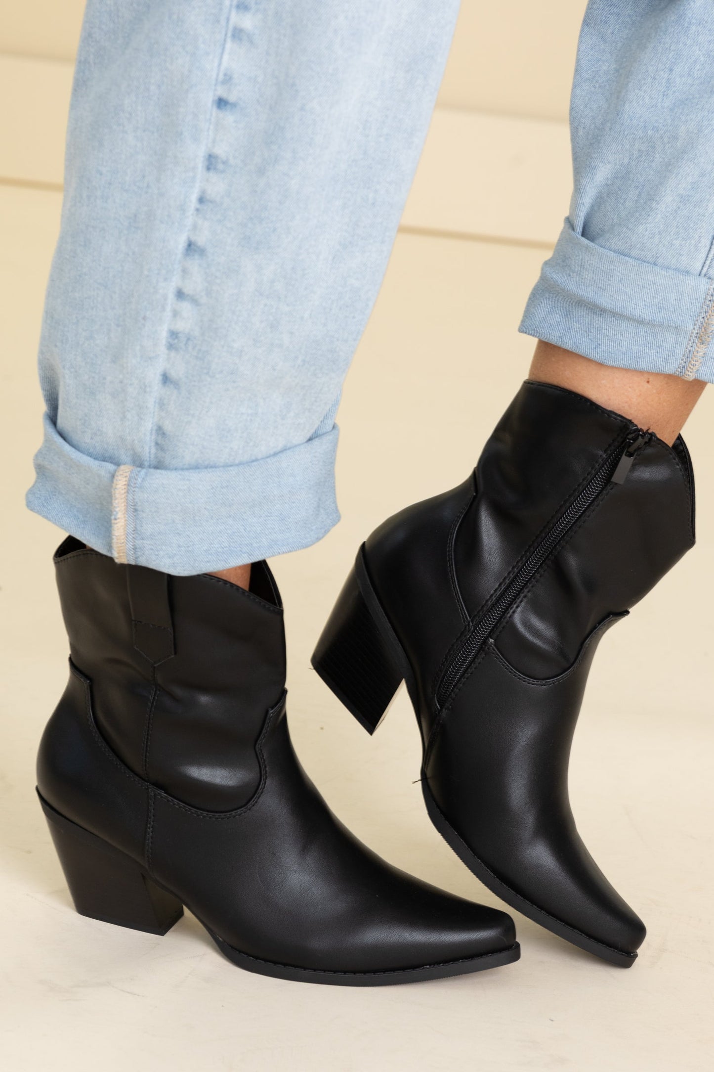 Western Cowboy Ankle Booties