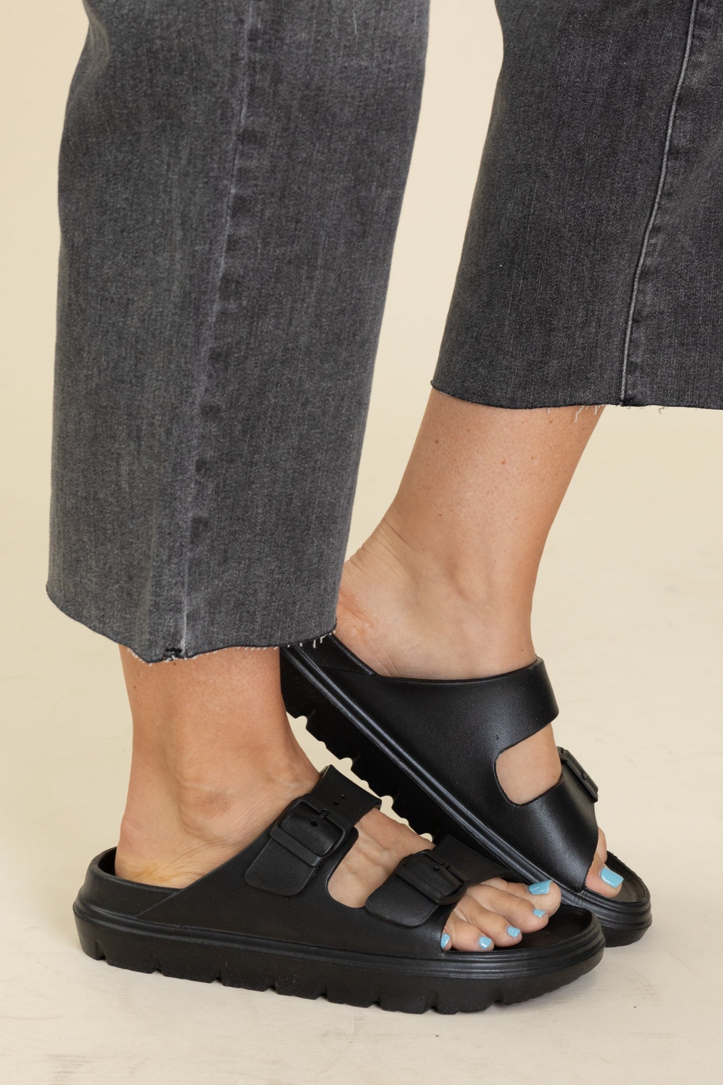 Corky's Rubber Double Buckle Sandal