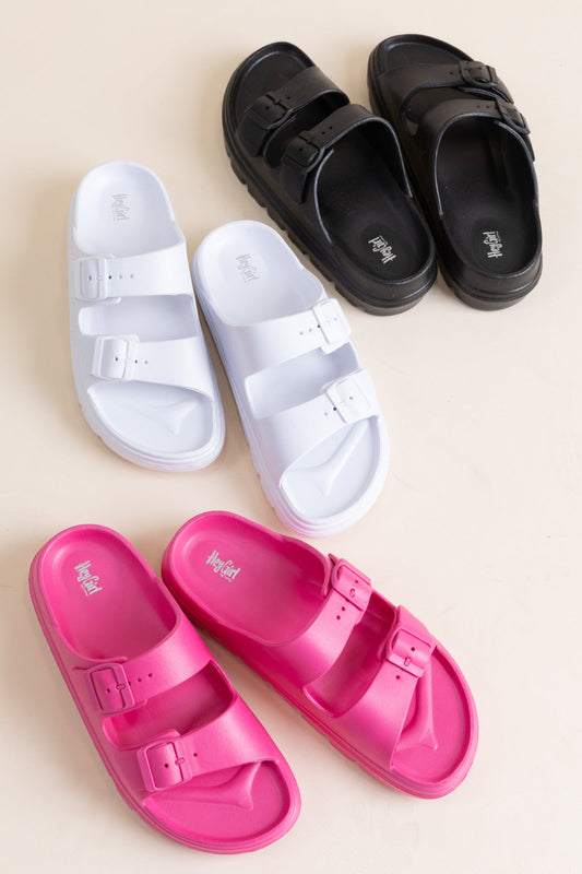 Corky's Rubber Double Buckle Sandal