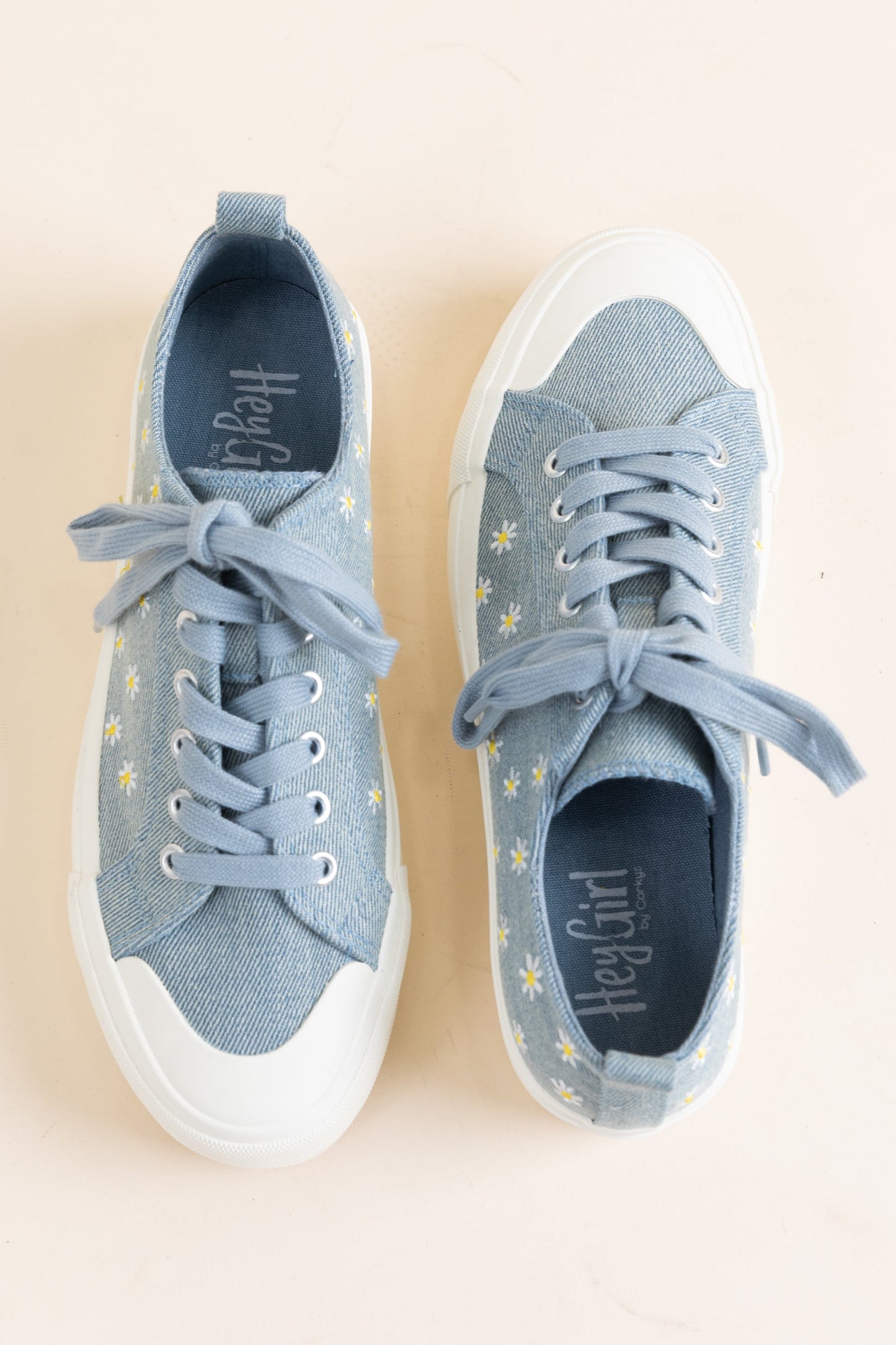 Corkys Blue Denim Daisies Sneakers