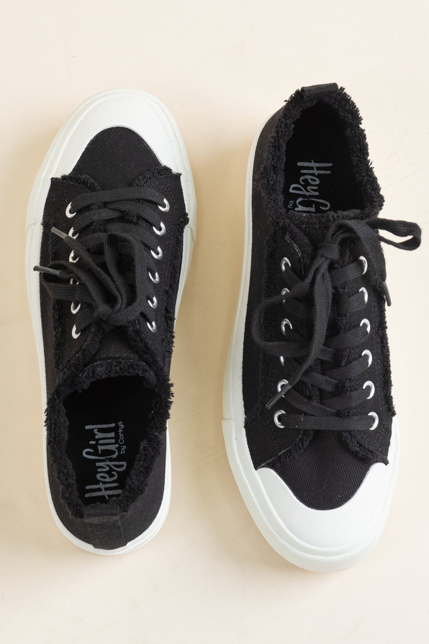 Corkys Canvas Raw Hem Sneakers