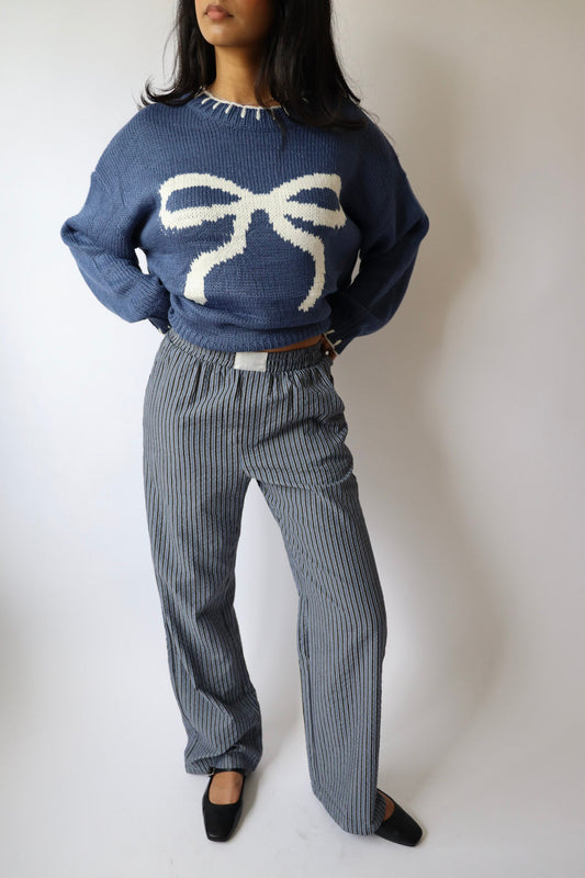 Striped Pajama Boxer Pants