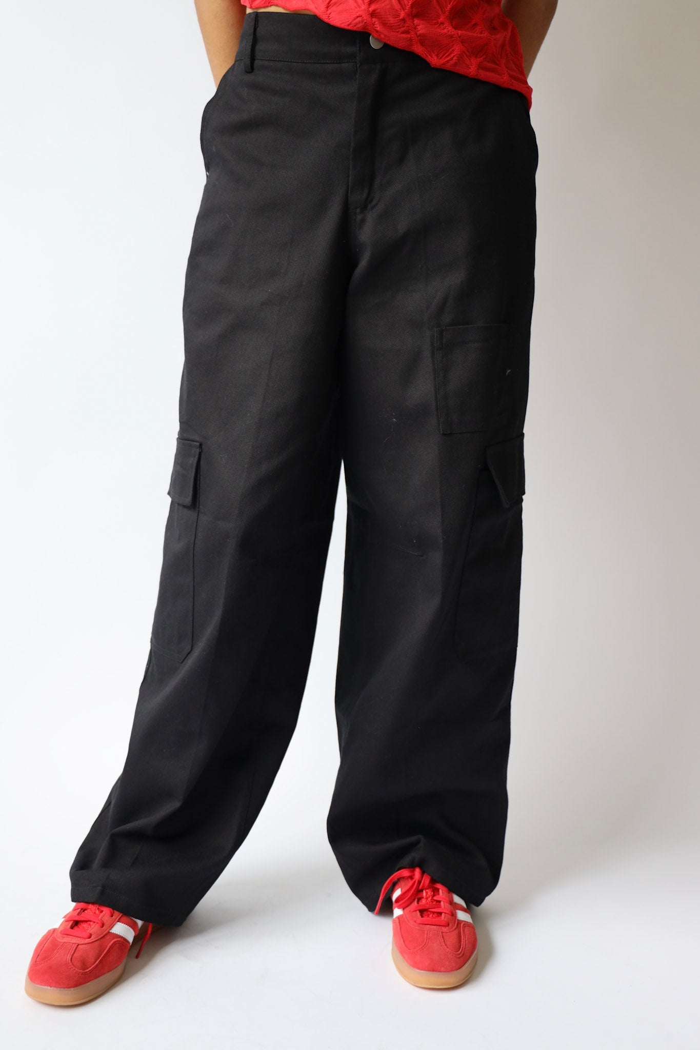 Wide Leg Baggy Cargo Pants