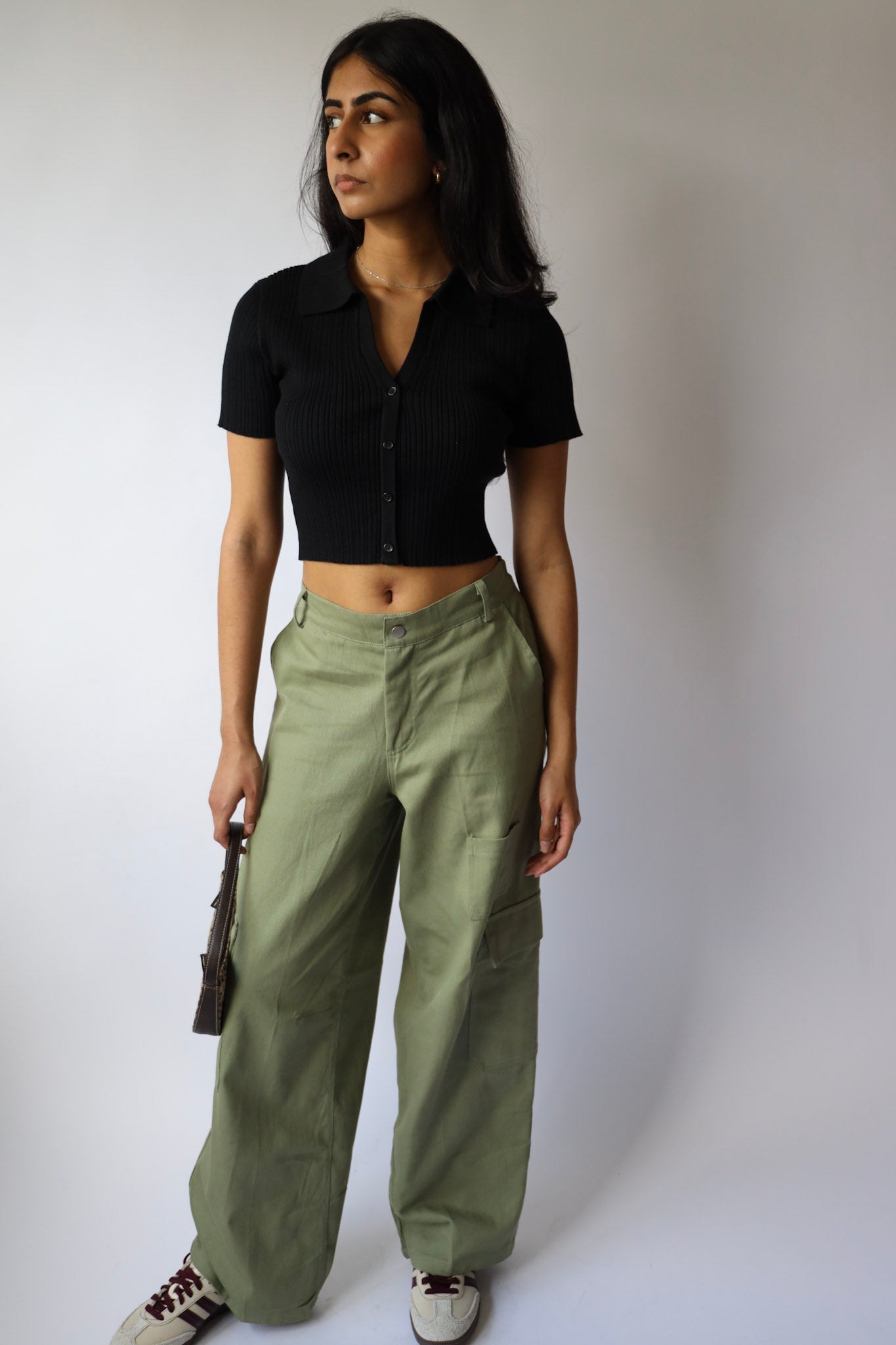 Wide Leg Baggy Cargo Pants