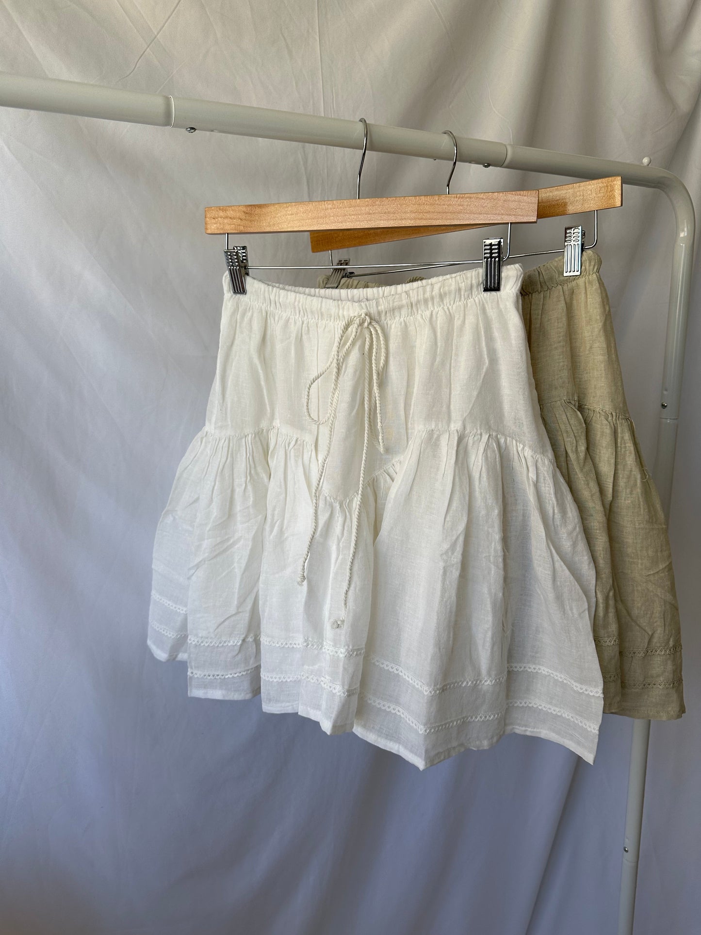Lace Trimmed Mini Skirt