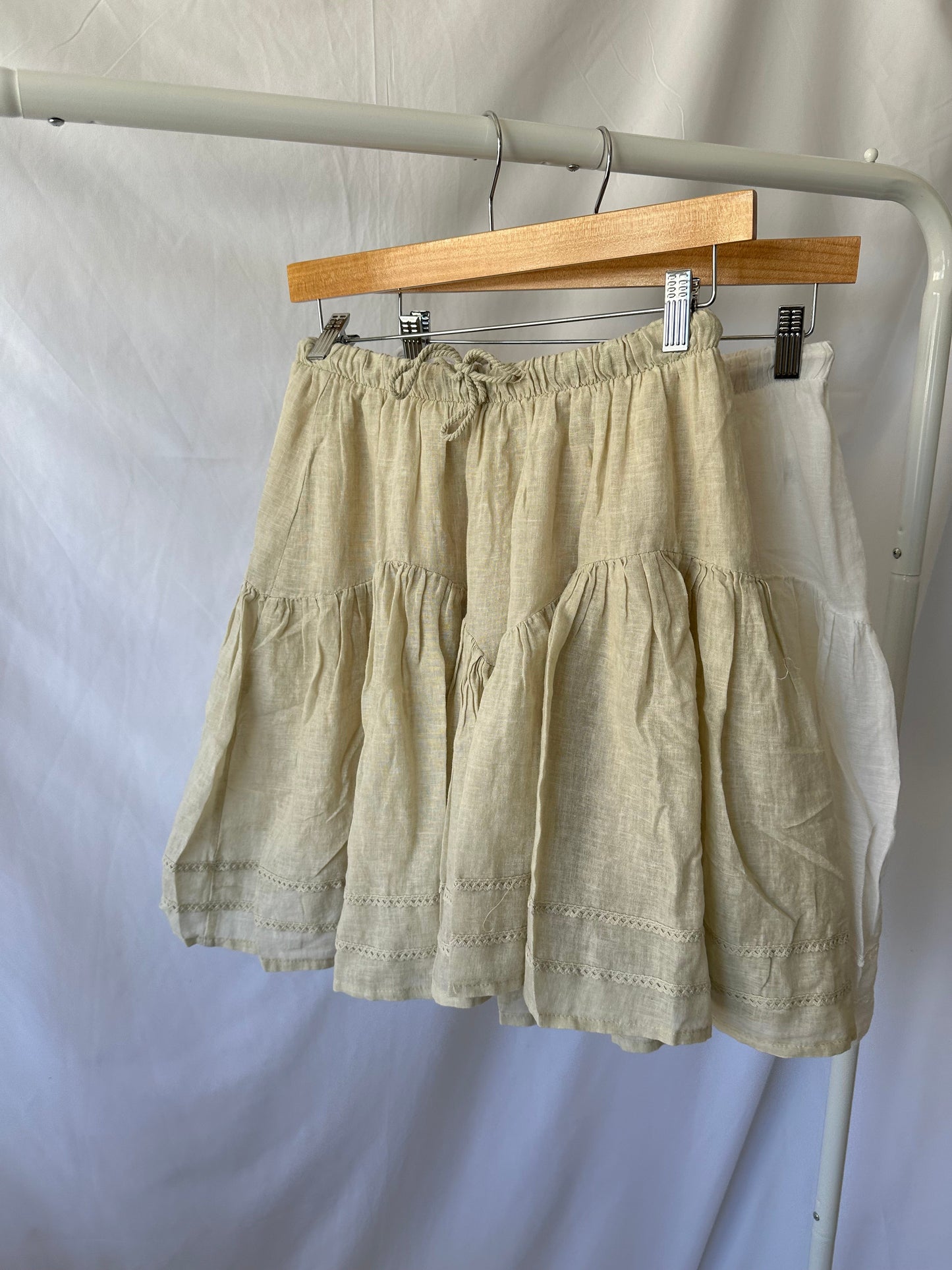 Lace Trimmed Mini Skirt