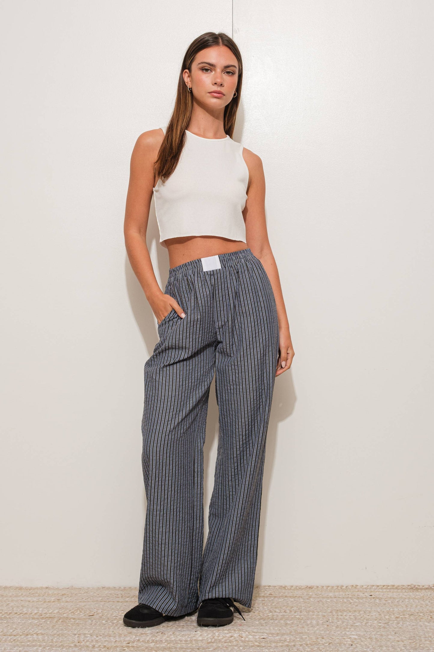 Striped Pajama Boxer Pants